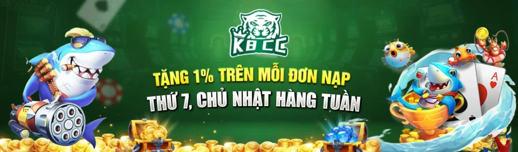Banner tặng 1% trên mỗi đơn nạp